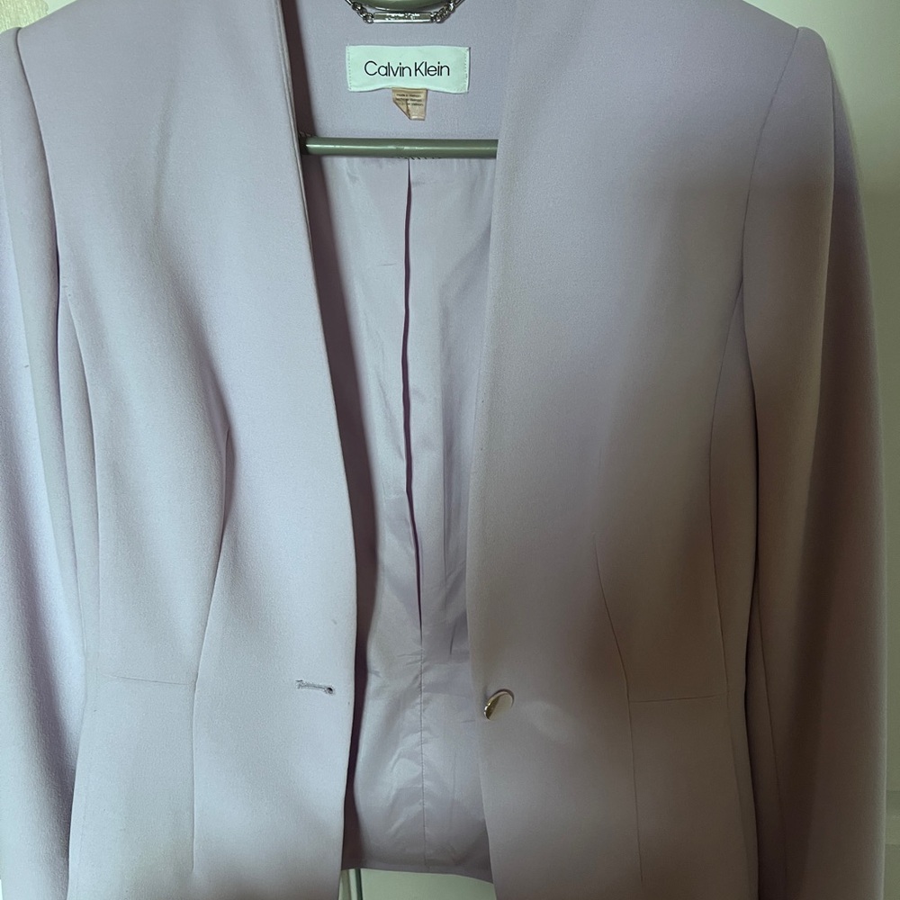 Calvin Klein Women's Soft Purple Blazer